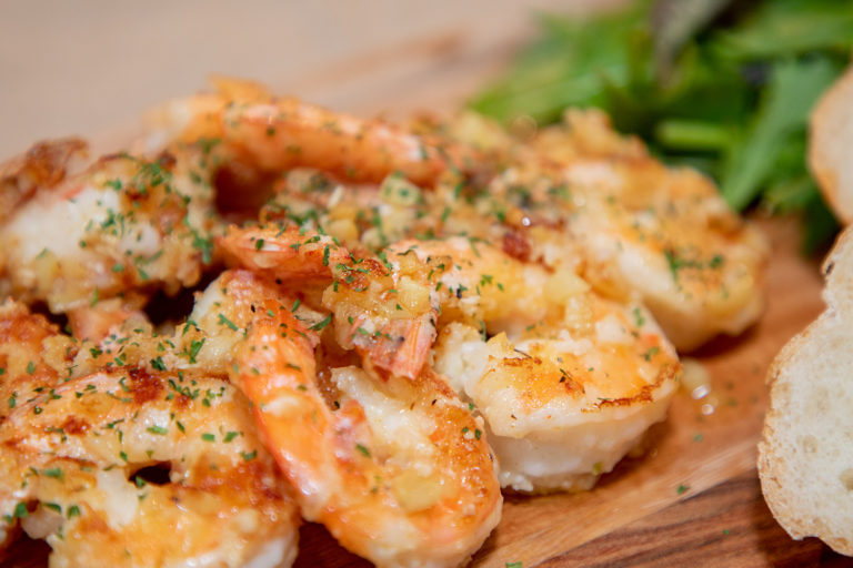 バターハニーガーリックシュリンプのレシピ